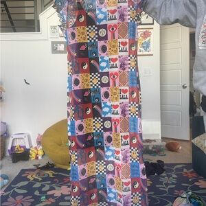 Dressed in LALA NEVER TOO MUCH Maxi Dress in medium